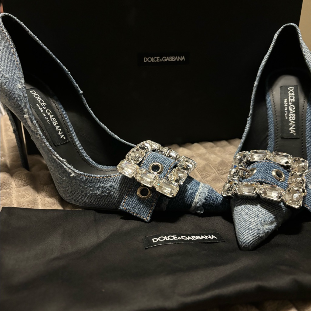 D&G Patchwork Denim Pumps